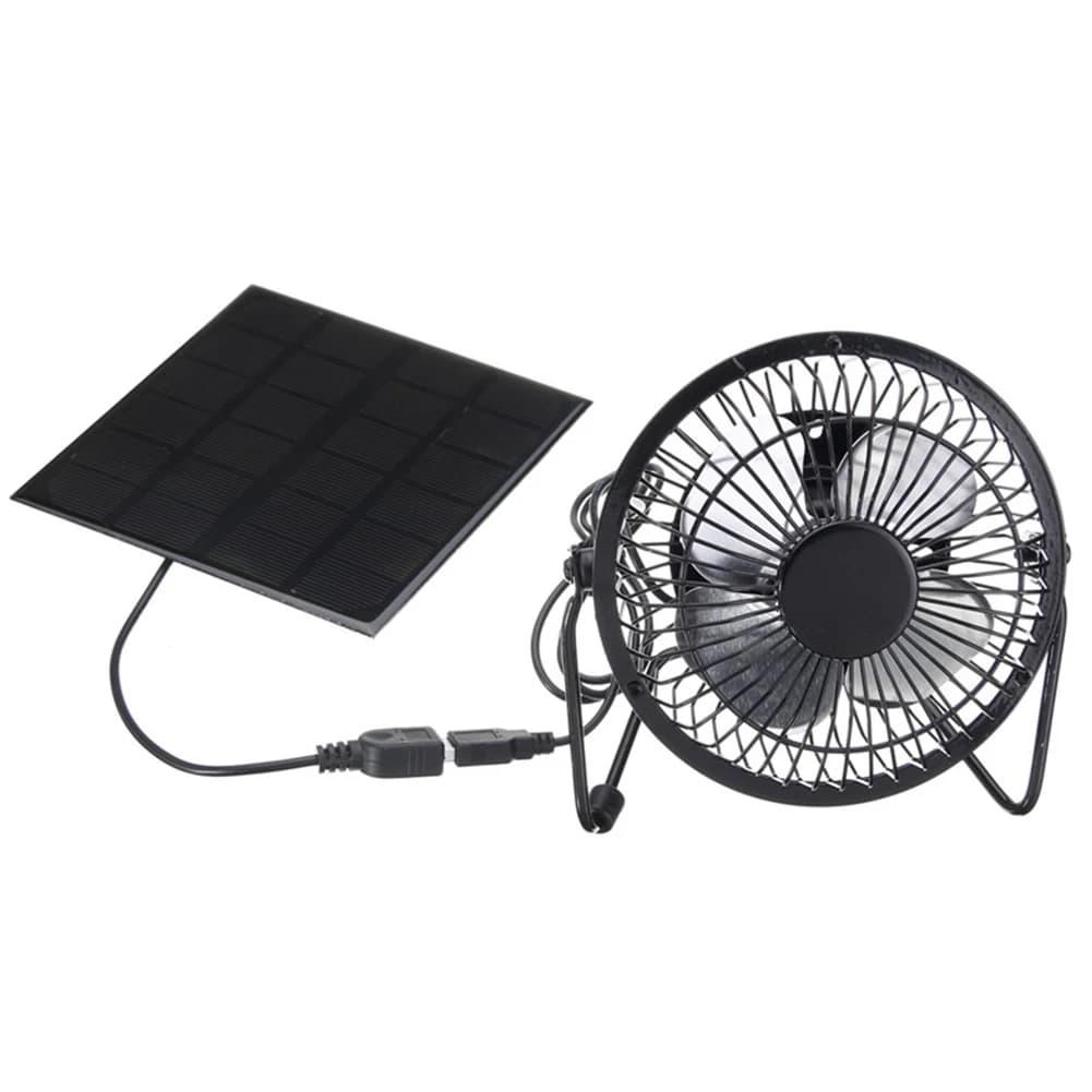 5W USB Solar Exhaust Fan Air Extractor Mini Ventilator Solar Panel Powered Fan
