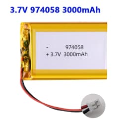 974058 3.7V 3000mAh Lipo Battery Lithium Polymer Batteries for Massage Meter GPS Navigator Aeromodelling Rechargeable Cell PH2.0