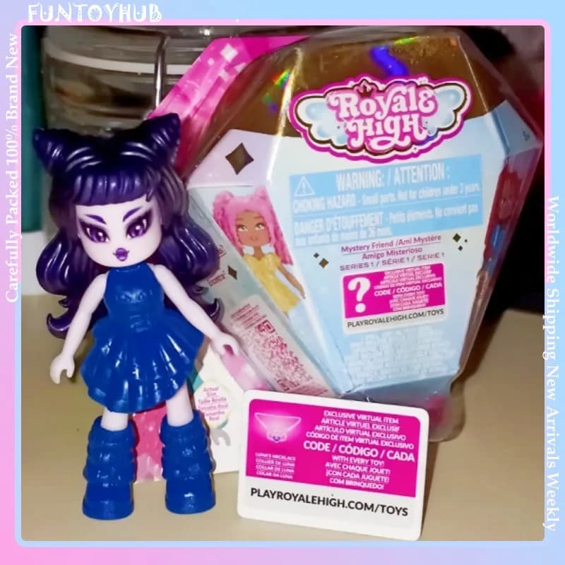 Royale High Mystery Friends Series 1 Blind Box with Game Code & Confirmation Piece Cute Action Figure Surprise Bag Gift for Girl