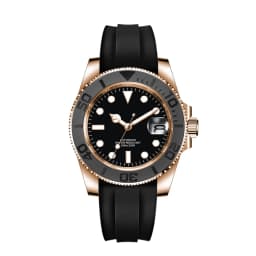 Corgeut 40mm Corgeut Men's Two Tone Gold Mechanical Automatic Wristwatch NH35 Movement 100M Waterproof Sapphire Glass - Reloj