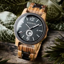 Wooden Men's Watches BOBOBIRD New Fashion Japanese Movement Quartz Wristwatch Week Date Display Custom Name Brand Great Gift