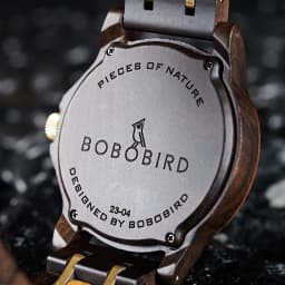 Wooden Men's Watches BOBOBIRD New Fashion Japanese Movement Quartz Wristwatch Week Date Display Custom Name Brand Great Gift