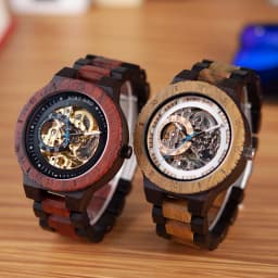 BOBO BIRD Wooden Mechanical Watch Men Luxury Automatic Wristwatch Reloj Mecanico Luminous Timepiece Custom Logo Great Gift Box