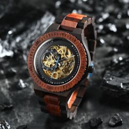 BOBO BIRD Wooden Mechanical Watch Men Luxury Automatic Wristwatch Reloj Mecanico Luminous Timepiece Custom Logo Great Gift Box