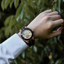 BOBO BIRD Wooden Mechanical Watch Men Luxury Automatic Wristwatch Reloj Mecanico Luminous Timepiece Custom Logo Great Gift Box