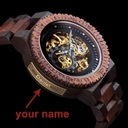 BOBO BIRD Wooden Mechanical Watch Men Luxury Automatic Wristwatch Reloj Mecanico Luminous Timepiece Custom Logo Great Gift Box