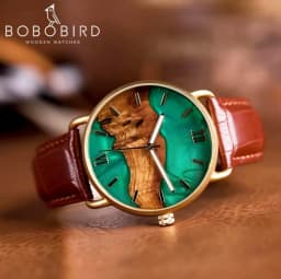 Engraved Wooden Watch With Leather Strap Japanese Movement Custom Watch Minimalist Watches For Men Personalized anniversary gift