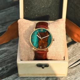 Engraved Wooden Watch With Leather Strap Japanese Movement Custom Watch Minimalist Watches For Men Personalized anniversary gift