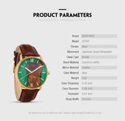 Engraved Wooden Watch With Leather Strap Japanese Movement Custom Watch Minimalist Watches For Men Personalized anniversary gift