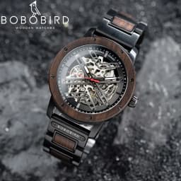 Automatic Mechanical Watch BOBO BIRD New Top Business Men Wooden Wristwatch Unique Custom Engraved Watches Christmas Gift Box