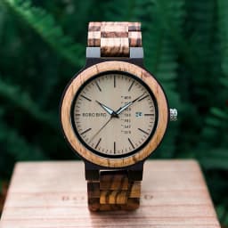 BOBO BIRD Wooden Men Watch Fashion Business Week And Date Display Quartz Timepiece Customize Logo Great Gift Relogio Masculino