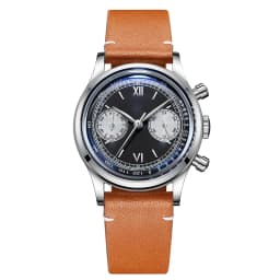 ADDIESDIVE Custom Logo Men Watches Chronograph Bubble Mirror 100m Waterproof 316L Stainless Steel 38mm VK64 Quartz Wristwatch