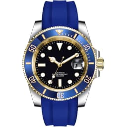 Custom Logo Luxury Sapphire Crystal NH35 Miyota Automatic Mechanical Watch Rose Men's Watch 10Bar Swimming Date Male Clock