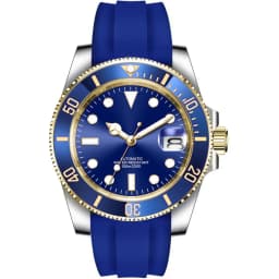 Custom Logo Luxury Sapphire Crystal NH35 Miyota Automatic Mechanical Watch Rose Men's Watch 10Bar Swimming Date Male Clock