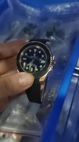 Custom Logo Luxury Sapphire Crystal NH35 Miyota Automatic Mechanical Watch Rose Men's Watch 10Bar Swimming Date Male Clock