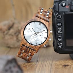 BOBO BIRD Luxury Watch Men Metal Wooden Chronograph Man's Quartz Wristwatch Male Auto Date Clock Armbanduhr Custom Logo Dropship