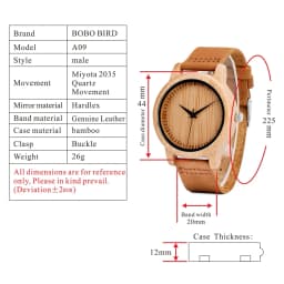 New Bobo Bird Watch Women Relogio Masculino Quartz Watches Men Bamboo Wood Couple Wristwatches Gifts Items Drop ShippingOriginal