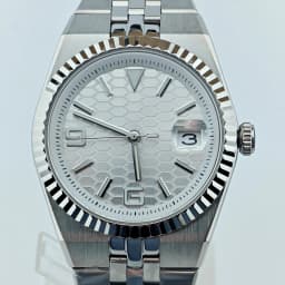 CORGEUT NH35A 8215 Automatic Watch Men Ice Blue Honeycomb Dial Sapphire Glass 100M Waterproof Luminous 316L Steel Wristwatch