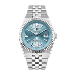 CORGEUT NH35A 8215 Automatic Watch Men Ice Blue Honeycomb Dial Sapphire Glass 100M Waterproof Luminous 316L Steel Wristwatch
