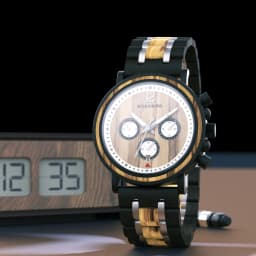 Customize Logo Name Men Wood Watches BOBO BIRD Fashion Calendar Stopwatch Personalized Quartz Wristwatches Gift Dropshipping