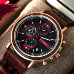 Customize Logo Name Men Wood Watches BOBO BIRD Fashion Calendar Stopwatch Personalized Quartz Wristwatches Gift Dropshipping