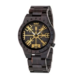 BOBO BIRD Watches For Man Viking Odin Rune Men Quartz Wristwatches Cultural Totem Dail With Wooden Strap Reloj De Hombre