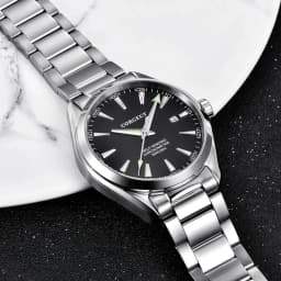 Custom Logo NH35 Automatic Mechanical Watch Male Watches Sapphire 41mm Men Stainless Steel Wristwatch Calendar Clock Date