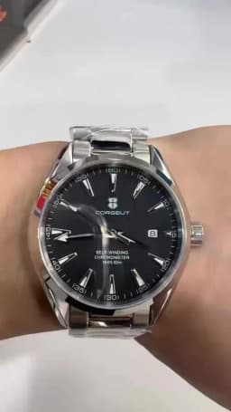 Custom Logo NH35 Automatic Mechanical Watch Male Watches Sapphire 41mm Men Stainless Steel Wristwatch Calendar Clock Date