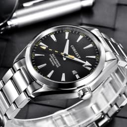 Custom Logo NH35 Automatic Mechanical Watch Male Watches Sapphire 41mm Men Stainless Steel Wristwatch Calendar Clock Date