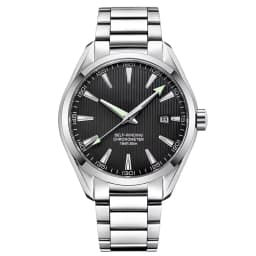 Custom Logo NH35 Automatic Mechanical Watch Male Watches Sapphire 41mm Men Stainless Steel Wristwatch Calendar Clock Date