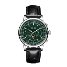 CORGEUT 41mm Business 316L Leather Mineral Glass Automatic Mechanical Men Watches Year Date Week Watch for Man Reloj Accessories