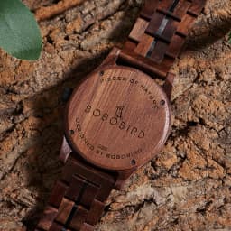 Custom LOGO Wood Watch Fashion Chronograph Quartz Sports Wristwatch Clock BOBO BIRD Walnut Wooden Watches for Men Dropshipping