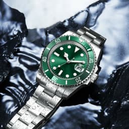 Custom Watches Luxury Sapphire MIYOTA/NH35 Automatic Wristwatch Mechanical Mens Watch Sterile Dial Ceramic 10Bar Lume Male Clock