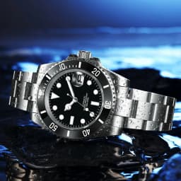 Custom Watches Luxury Sapphire MIYOTA/NH35 Automatic Wristwatch Mechanical Mens Watch Sterile Dial Ceramic 10Bar Lume Male Clock