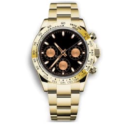 Custom Logo 40MM Luxury VK63 Quartz Men Watch For Man 24 Hours Multifunction Sport Full Chronograph Time Running Second Watches