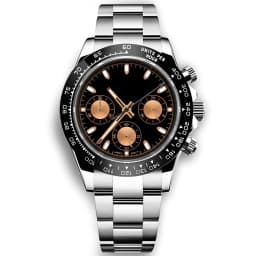 Custom Logo 40MM Luxury VK63 Quartz Men Watch For Man 24 Hours Multifunction Sport Full Chronograph Time Running Second Watches