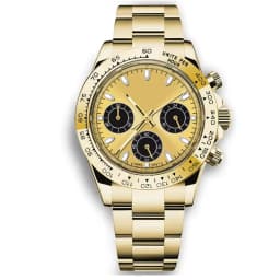 Custom Logo 40MM Luxury VK63 Quartz Men Watch For Man 24 Hours Multifunction Sport Full Chronograph Time Running Second Watches