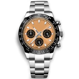 Custom Logo 40MM Luxury VK63 Quartz Men Watch For Man 24 Hours Multifunction Sport Full Chronograph Time Running Second Watches
