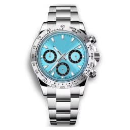 Custom Logo 40MM Luxury VK63 Quartz Men Watch For Man 24 Hours Multifunction Sport Full Chronograph Time Running Second Watches