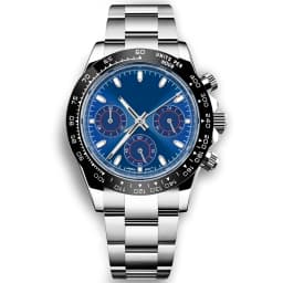 Custom Logo 40MM Luxury VK63 Quartz Men Watch For Man 24 Hours Multifunction Sport Full Chronograph Time Running Second Watches