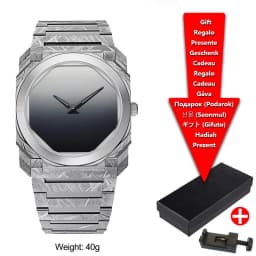 Top New Men's Quartz Watch Casual Waterproof Night Light Square Black Polycarbonate PC Strap Watch Box Customizable