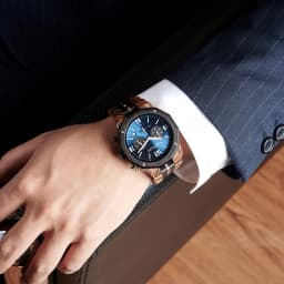 Custom Wooden Mens Watches Date Display Quartz Wristwatch Fashion Customized Name Back Text Relogio Masculino Dropshipping