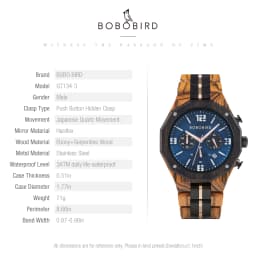Custom Wooden Mens Watches Date Display Quartz Wristwatch Fashion Customized Name Back Text Relogio Masculino Dropshipping