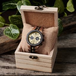 Custom Wooden Mens Watches Date Display Quartz Wristwatch Fashion Customized Name Back Text Relogio Masculino Dropshipping