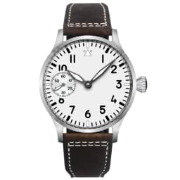 Custom Logo 42MM Sapphire Glass Men Watch St3600 Hand winding Movt sport leather luminous Reloj Sterile Dial waterproof Reloj