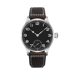 Custom Logo 42MM Sapphire Glass Men Watch St3600 Hand winding Movt sport leather luminous Reloj Sterile Dial waterproof Reloj