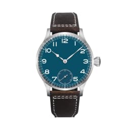 Custom Logo 42MM Sapphire Glass Men Watch St3600 Hand winding Movt sport leather luminous Reloj Sterile Dial waterproof Reloj