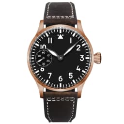 Custom Logo 42MM Sapphire Glass Men Watch St3600 Hand winding Movt sport leather luminous Reloj Sterile Dial waterproof Reloj