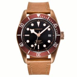 Custom Logo NH35A Miyota Sport 20ATM Watch PVD Coffee Bronze Case Sapphire Glass Luminous Deployant Clasp Deepwaterproof