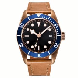 Custom Logo NH35A Miyota Sport 20ATM Watch PVD Coffee Bronze Case Sapphire Glass Luminous Deployant Clasp Deepwaterproof